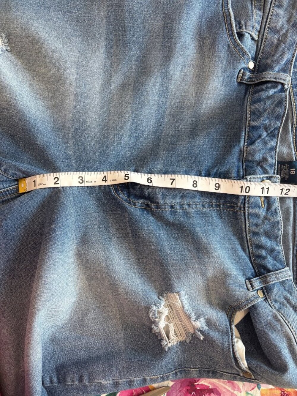 Indigo Fusion Plus Size 18 Indie Sleaze Distressed Skinny Jeans Y2K Streetwear - Picture 7 of 10